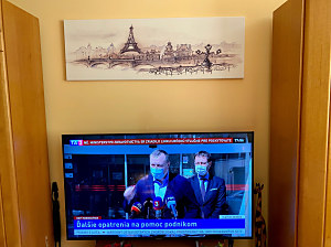 obrazy Paríža panoráma v obývačke na stene